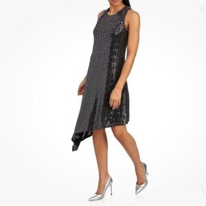 Anne Klein Shimmer Liquid Sleek Cocktail Party Dress